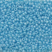 Miyuki rocailles Perlen 11/0 - Opaque light blue lustered 11-433